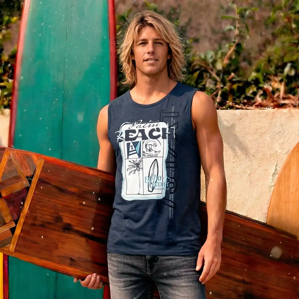 Bild 1 von Herren-Muskelshirt mit Frontaufdruck