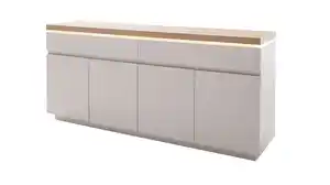 Sideboard mit Beleuchtung beige - Evoke Eiche 180 cm - REMOLINO