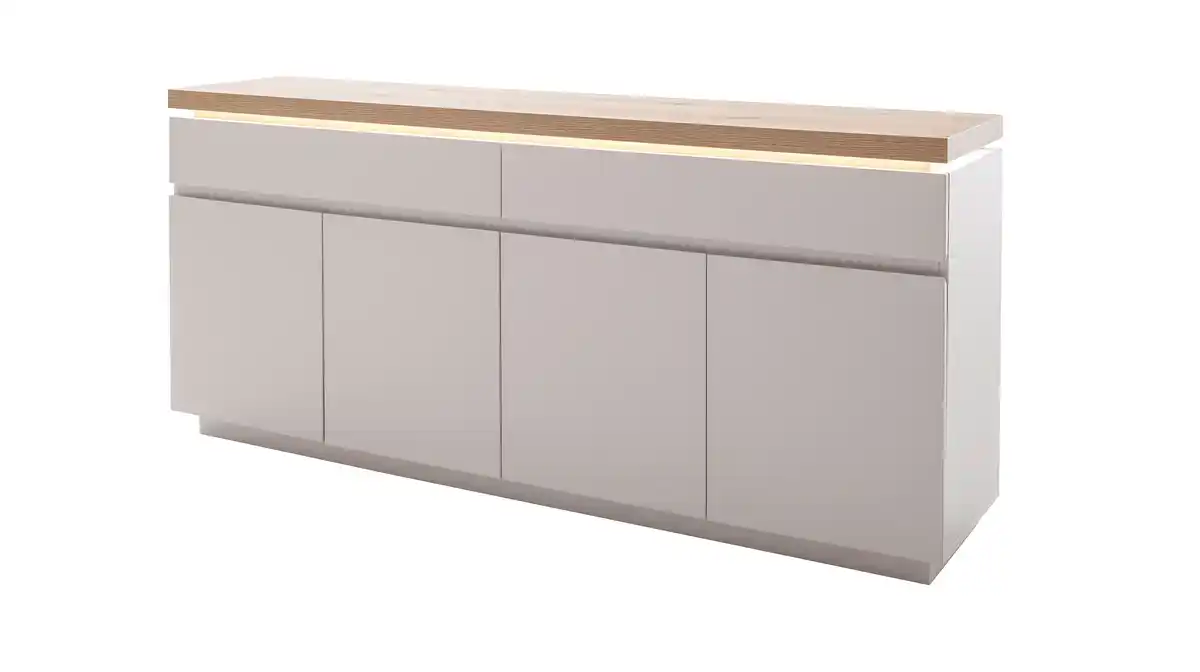 Bild 1 von Sideboard mit Beleuchtung beige - Evoke Eiche 180 cm - REMOLINO