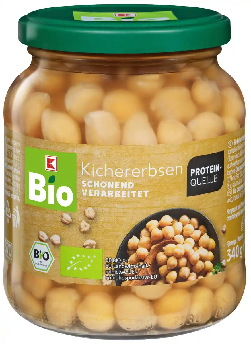 Bild 1 von K-BIO Bio-Kichererbsen, 340-g-Glas
