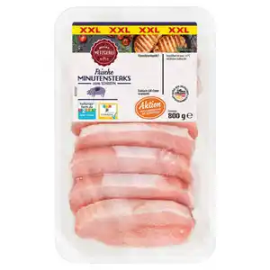 MEINE METZGEREI Schwein-Minutensteaks XXL 800 g