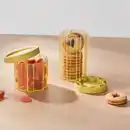 Bild 3 von SPJUTLILJA Dose mit Deckel 2er-Set, hellgelb