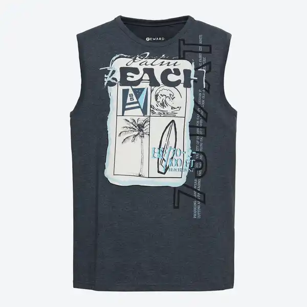 Bild 3 von Herren-Muskelshirt mit Frontaufdruck