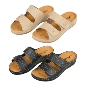 CAMPRELLA Damen-Comfort-Pantoletten, Paar