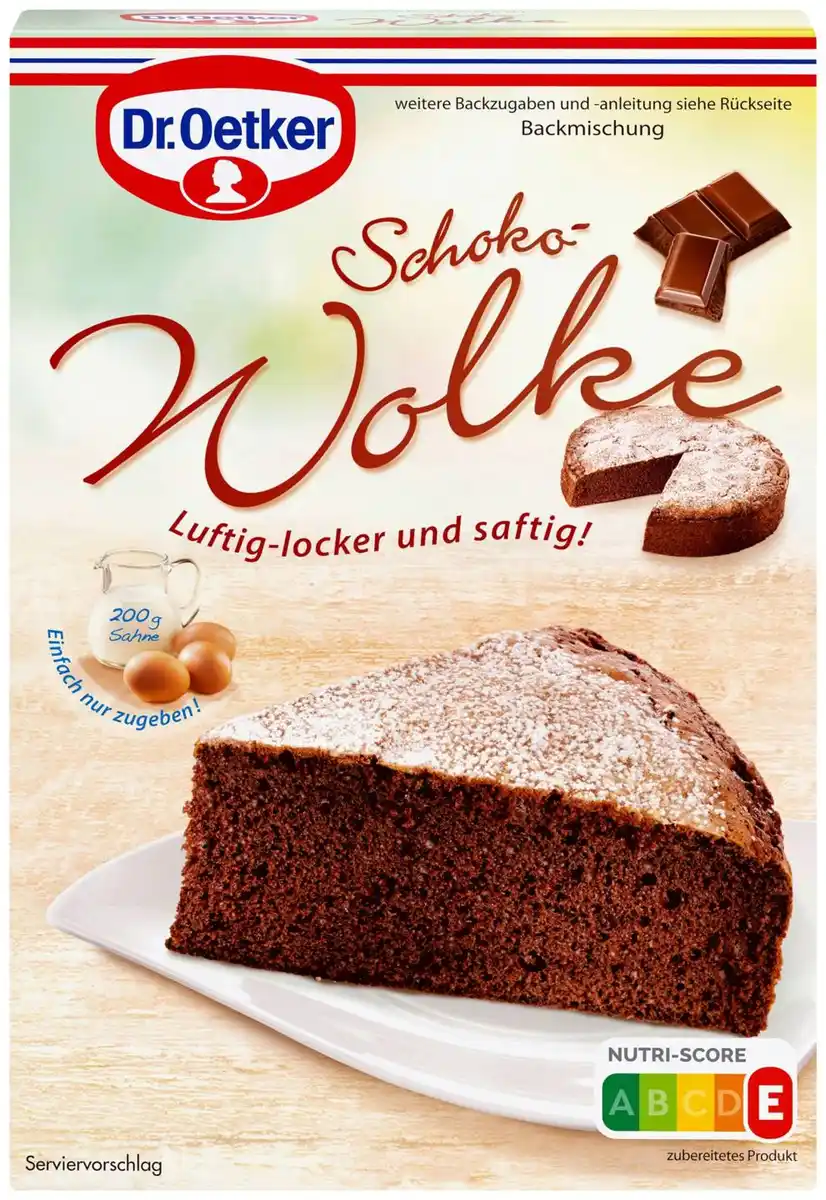 Bild 1 von DR. OETKER Kuchenbackmischung »Wolke«, 430 - 455-g-Packg.