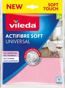 VILEDA Allzwecktücher »Actifibre Soft«, 2-St.-Packg.