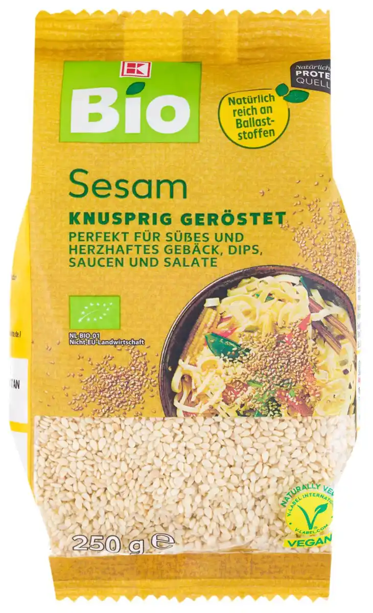 Bild 1 von K-BIO Bio-Sesam geröstet, 250-g-Packg.