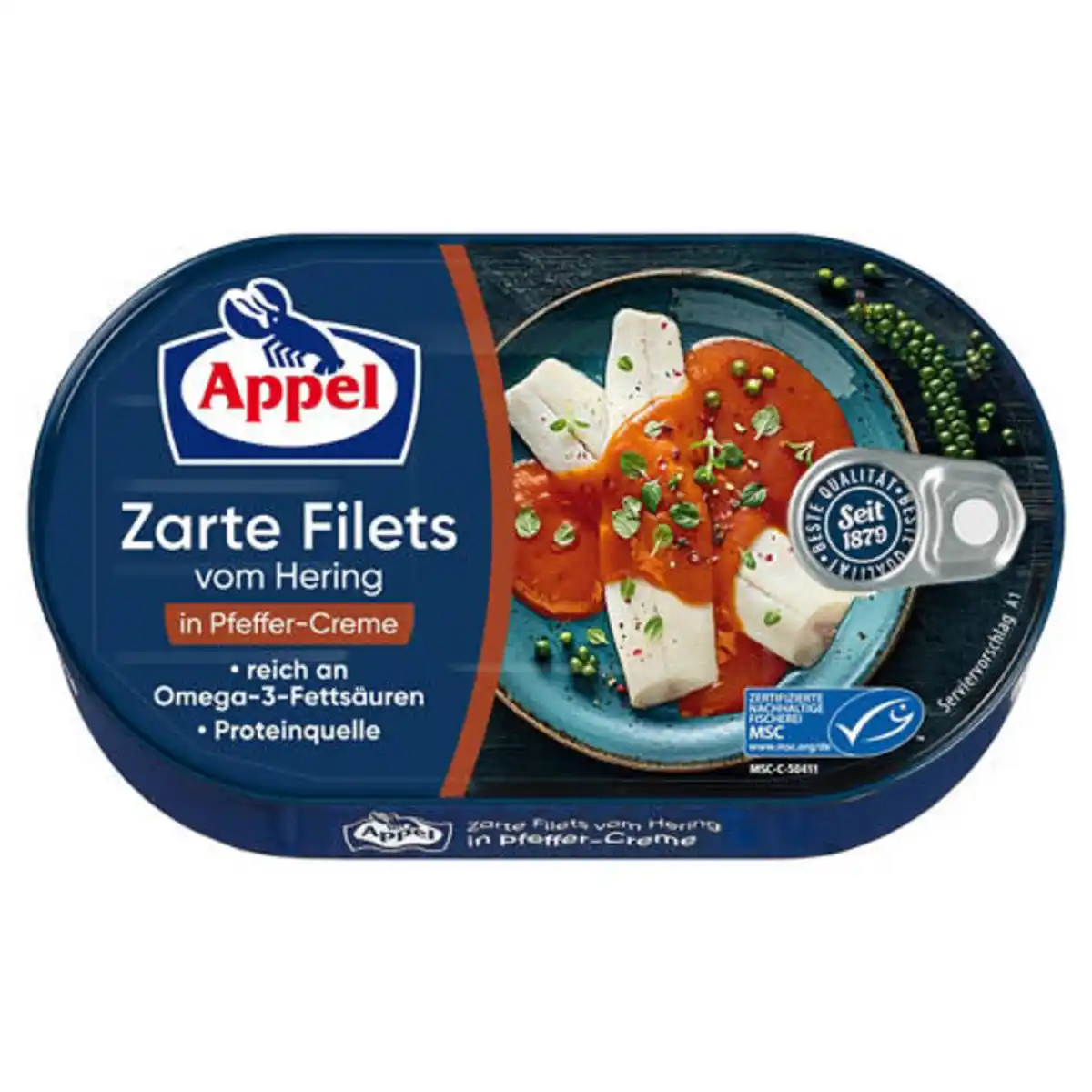 Bild 1 von Heringsfilet 200 g, Pfeffer Creme