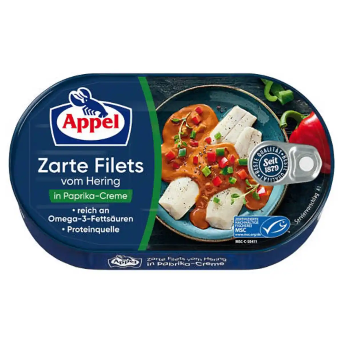 Bild 1 von Heringsfilet 200 g, Paprika Creme