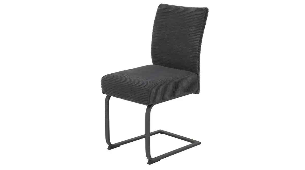 Bild 1 von Schwingstuhl für Esszimmer Cordbezug anthrazit - OLESSA