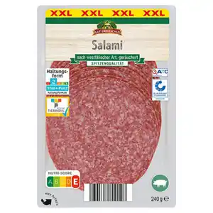 GUT DREI EICHEN Dauerwurst Aufschnitt 240 g, Salami