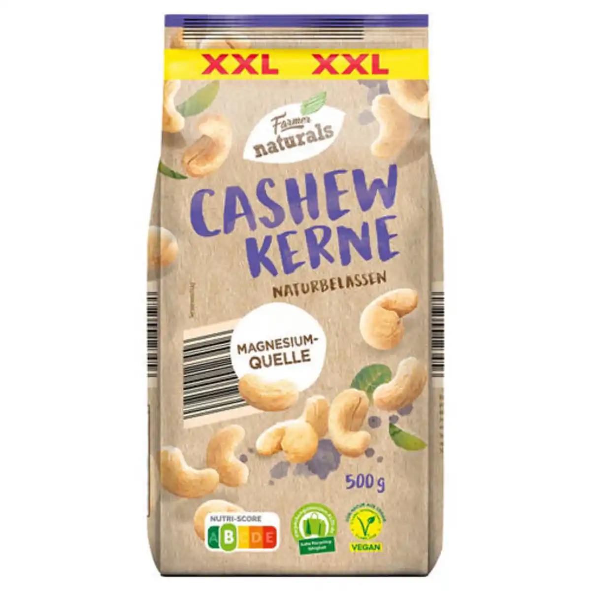 Bild 1 von FARMER NATURALS Cashewkerne natur XXL 500 g