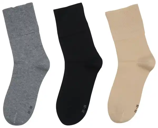 Bild 3 von Damen-Diabetikersocken mit Komfortbund, 3 Paar