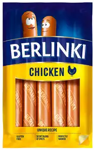 BERLINKI Brühwürstchen, 5 St. = 250-g-Packg.