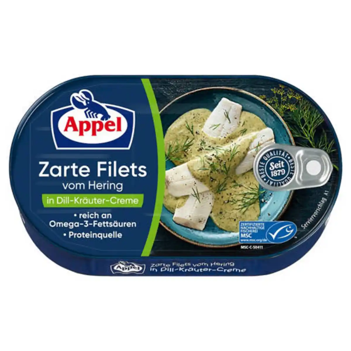 Bild 1 von Heringsfilet 200 g, Dill-Kräuter Creme
