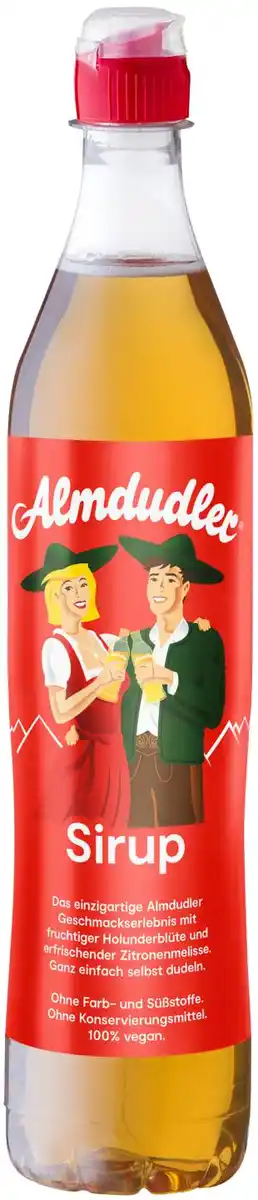 Bild 1 von ALMDUDLER oder PFANNER Sirup, 0,7-l-Fl.