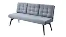 Bild 1 von Sitzbank Rückenlehne 180 cm grau Microfaser Webstoff - TOMAR