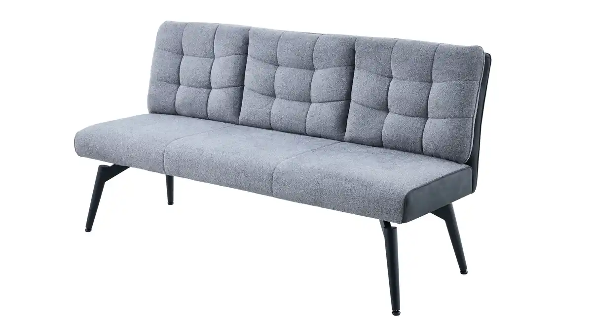 Bild 1 von Sitzbank Rückenlehne 180 cm grau Microfaser Webstoff - TOMAR