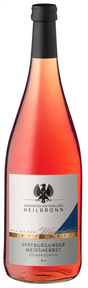 Bild 1 von GENOSSENSCHAFTSKELLEREI HN Spätburgunder-Weißherbst od. Schwarzriesling-Weißherbst, 1-l-Fl.