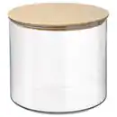 Bild 1 von EKLATANT Dose mit Deckel, Klarglas/Bambus, 4.2 l