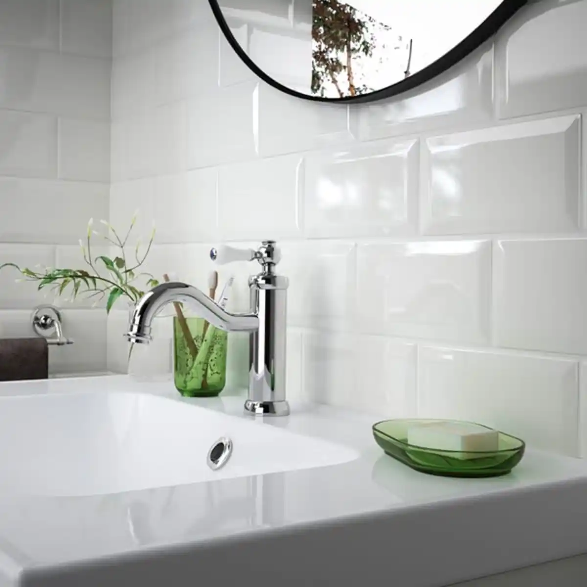 Bild 3 von GROSSJÖN Badezimmer-Set 3-tlg., grün