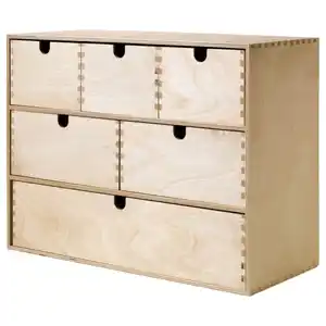 MOPPE Mini-Kommode, Birkensperrholz, 42x18x32 cm