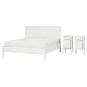 GULLABERG Schlafzimmermöbel 3er-Set, weiß, 180x200 cm