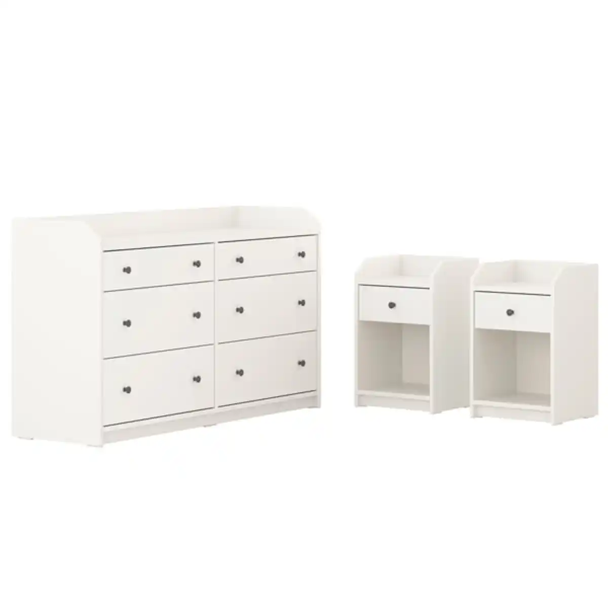 Bild 1 von HAUGA Schlafzimmermöbel 3er-Set, weiß