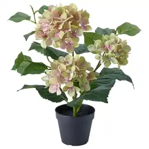 FEJKA Topfpflanze, künstlich, drinnen/draußen/Hortensie weiß, 12 cm