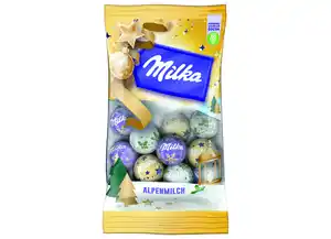 Milka Weihnachtskugeln Alpenmilch