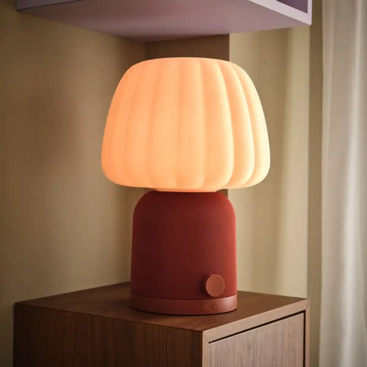 Bild 3 von KULGLASS Leuchte m Bluetooth-Lautsprecher, rot braun/rosa