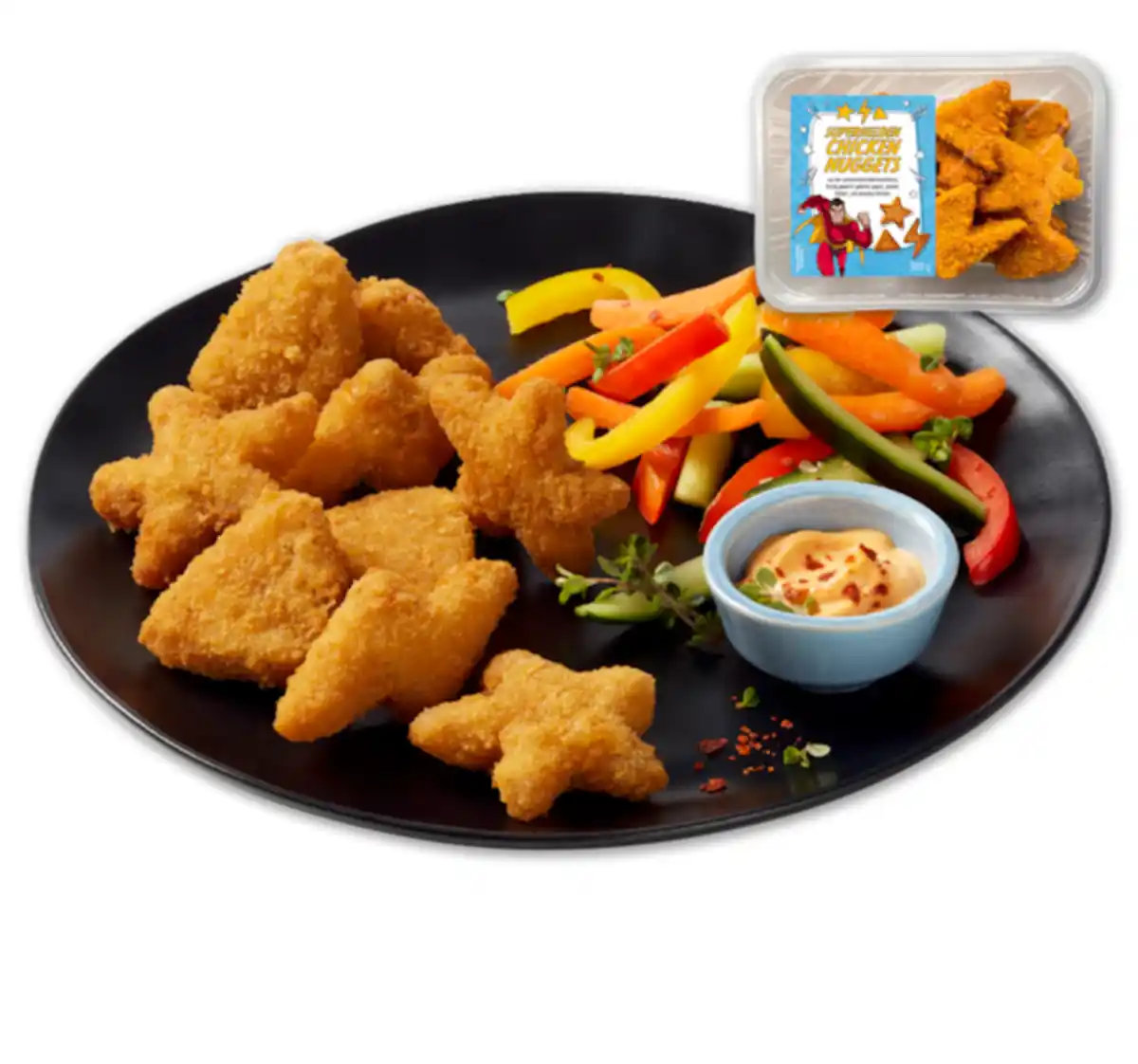 Bild 1 von Frische Chicken Nuggets in Superhelden-Form*