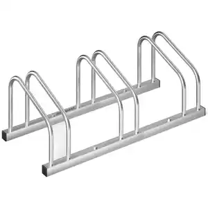 Dreifach-Fahrradständer Boden- und Wandmontage, Metall