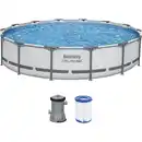 Bild 1 von Bestway® Steel Pro Max Frame Pool mit Pumpe Ø 427 x 84 cm