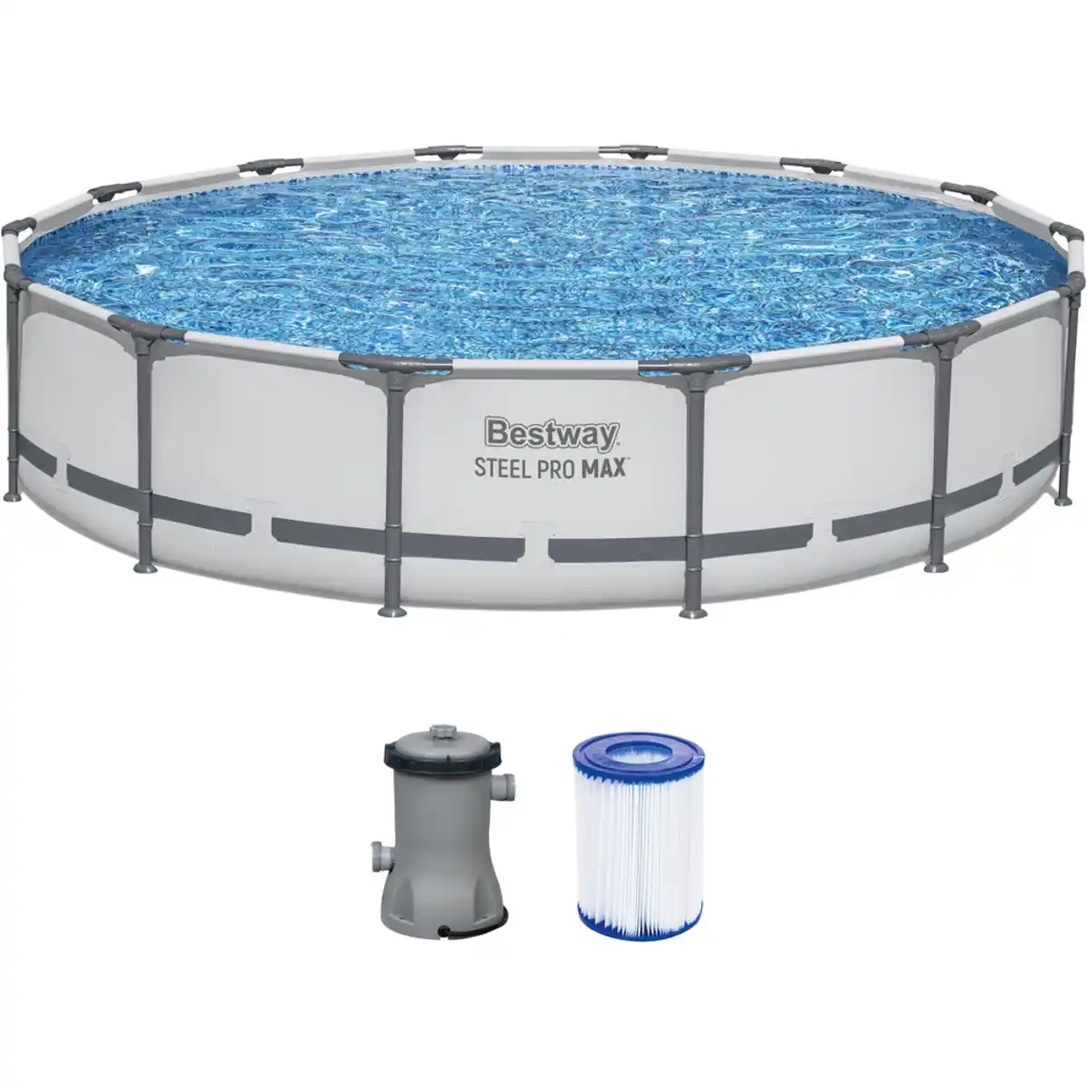 Bild 1 von Bestway® Steel Pro Max Frame Pool mit Pumpe Ø 427 x 84 cm