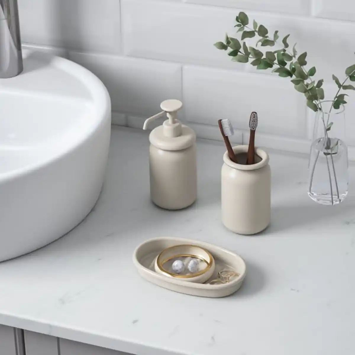 Bild 2 von ÅLTJÄRN Badezimmer-Set 3-tlg.