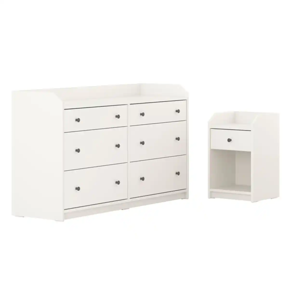 Bild 1 von HAUGA Schlafzimmermöbel 2er-Set, weiß