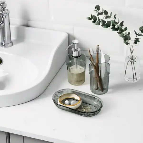 Bild 3 von BROFJÄRDEN Badezimmer-Set 3-tlg., grau