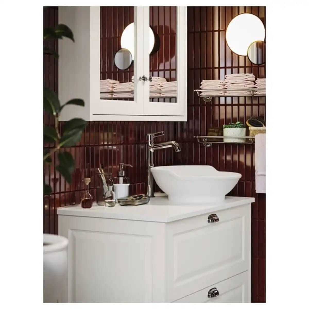 Bild 4 von BROFJÄRDEN Badezimmer-Set 3-tlg., grau