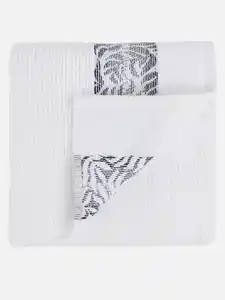 Handtuch mit hübscher Bordüre 50x100cm Weiß