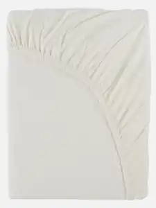 Biber Spannbetttuch 100x200cm Weiß