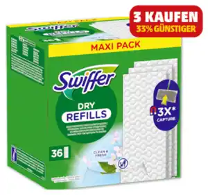 SWIFFER Trockene Bodenwischtücher CLEAN & FRESH*