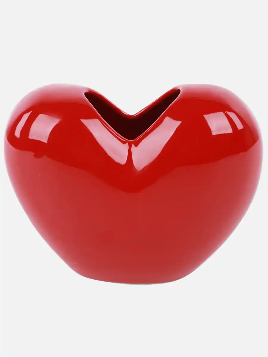 Bild 2 von Vase im Herzdesign Rot
