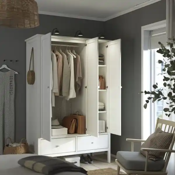 Bild 3 von GULLABERG Kleiderschrank, weiß, 128x64x201 cm