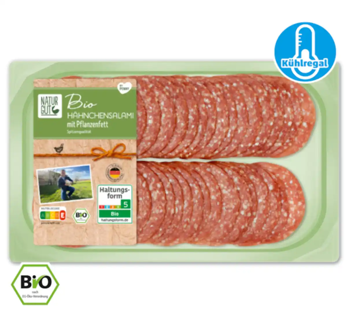 Bild 1 von NATURGUT Bio Hähnchensalami