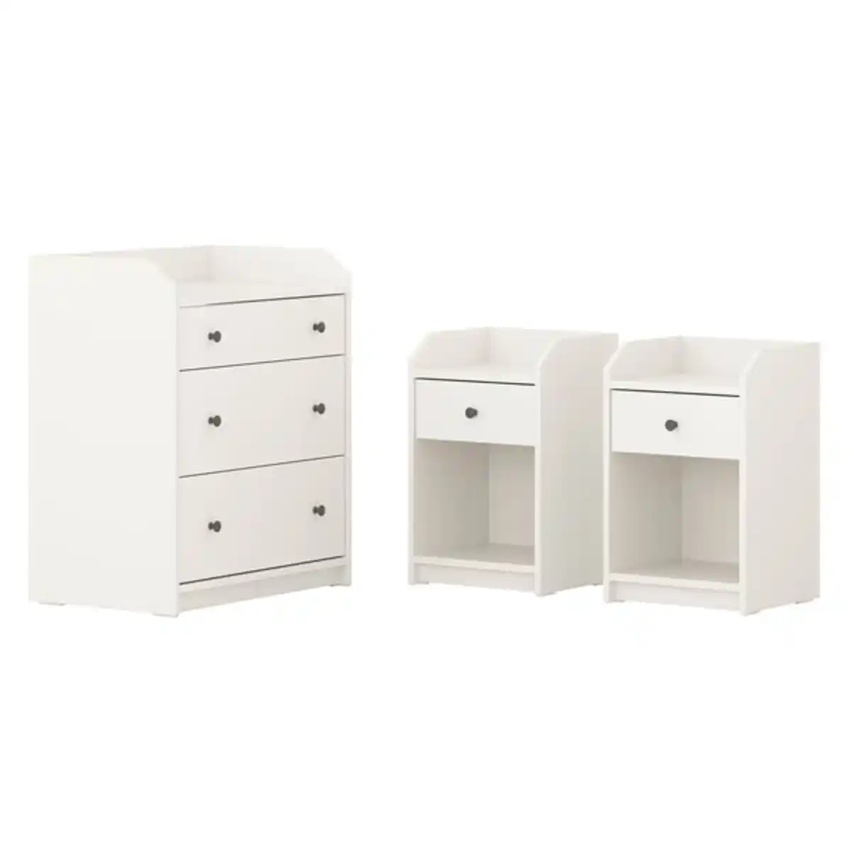 Bild 1 von HAUGA Schlafzimmermöbel 3er-Set, weiß