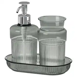 BROFJÄRDEN Badezimmer-Set 3-tlg., grau