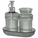 Bild 1 von BROFJÄRDEN Badezimmer-Set 3-tlg., grau