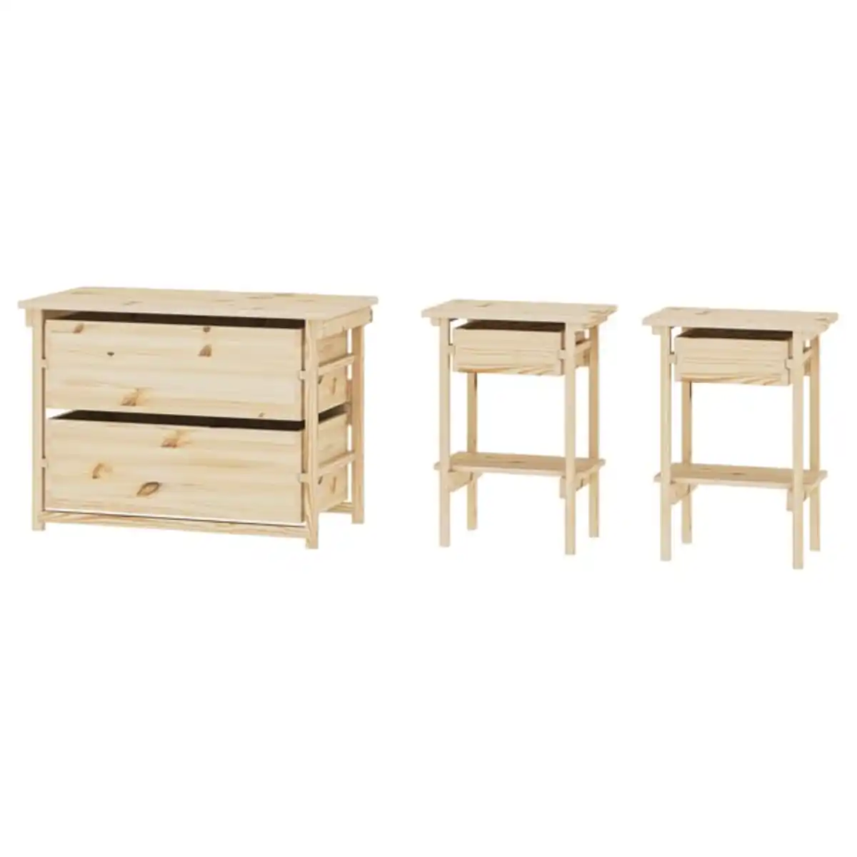 Bild 1 von KRONÖREN Schlafzimmermöbel 3er-Set, Kiefer