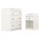 Bild 1 von HAUGA Schlafzimmermöbel 2er-Set, weiß
